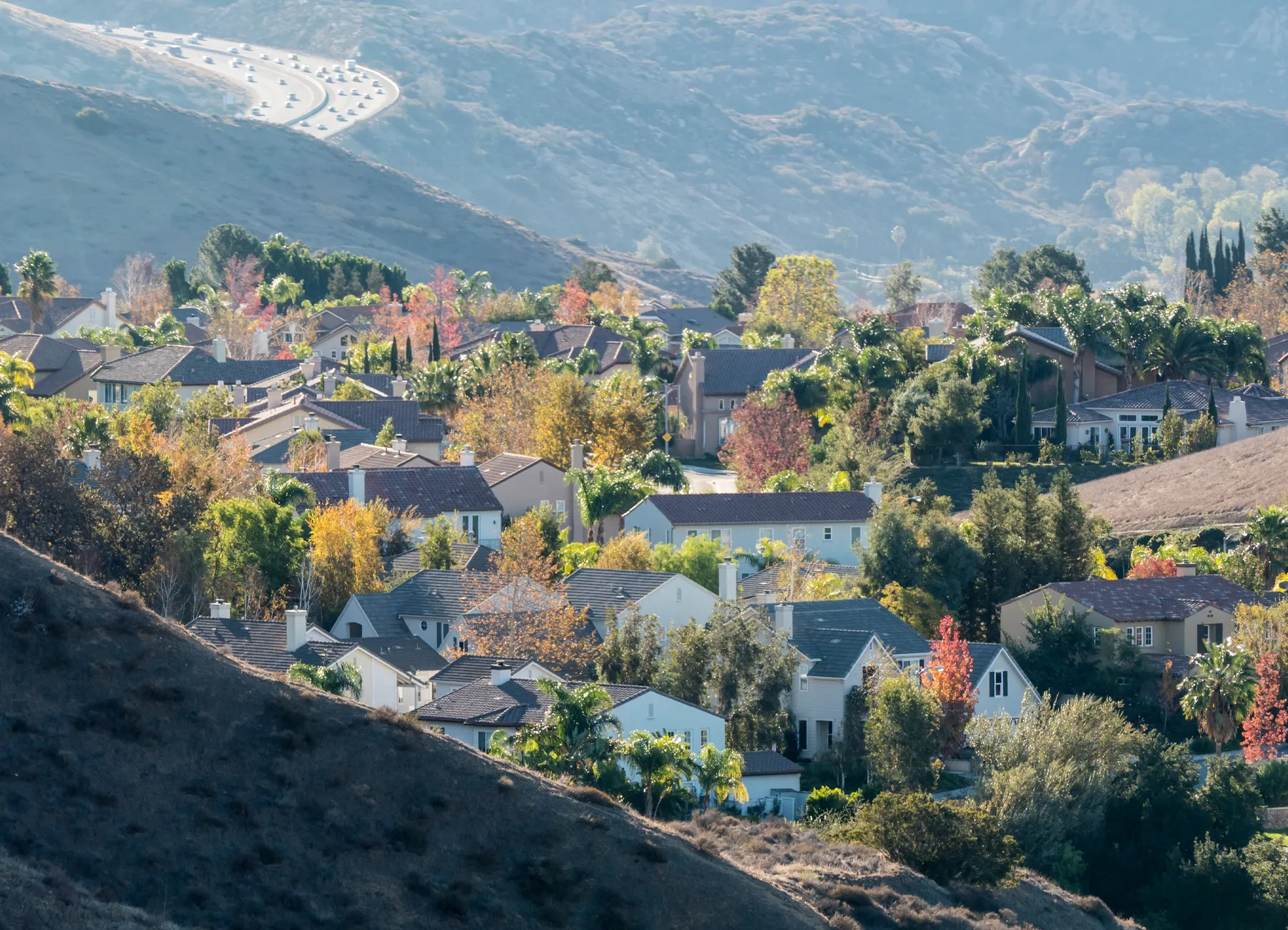 Simi Valley California Hillside Neighborhood