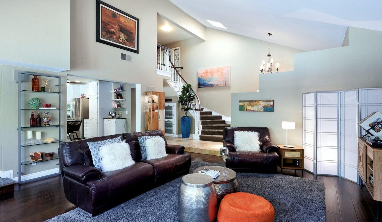 3336 Casino Drive Living Room with Staircase