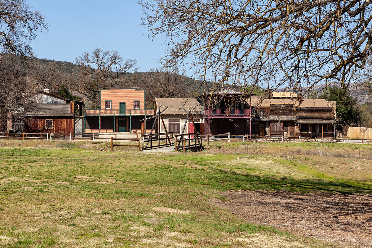 Old Western Movie Town Buildings Agoura Hills California