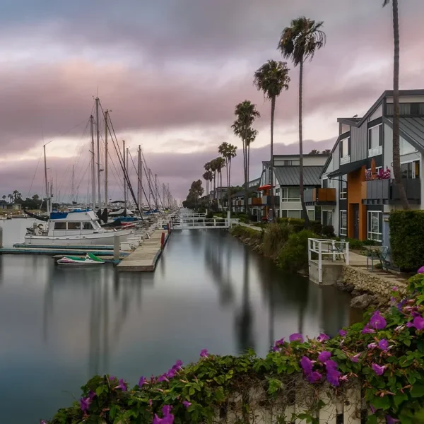 Harbor at Oxnard in California