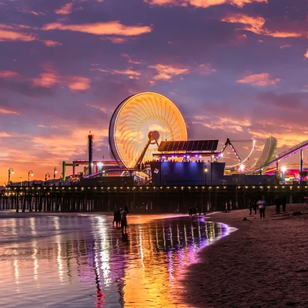 Santa Monica Pier at Night