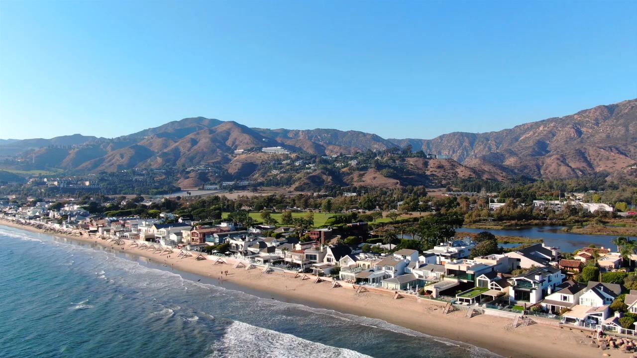 Malibu coastline with Pepperdine University in the backdrop